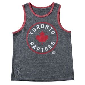 NBA Toronto Raptors Men’s Tank Top Basketball Grey Red White Size Large